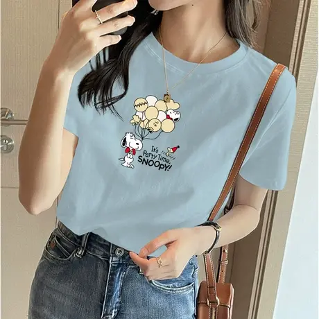 夏季短袖T恤女韩版宽松内搭2023年白色半袖ins潮纯棉体恤学生上衣商品大图