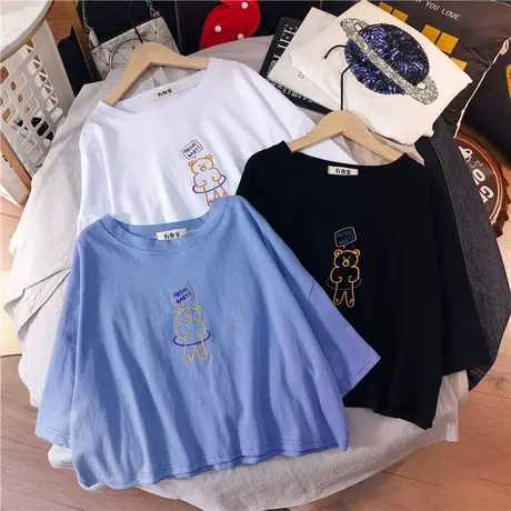 韩版新款2023夏港风高腰露脐短款上衣泫雅风心机短袖T恤女ins上衣商品大图