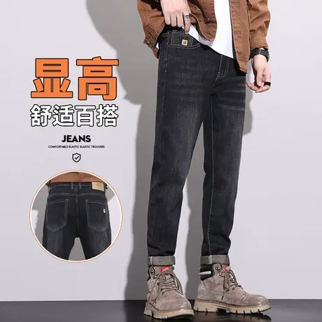 男士2024年新款高端水洗休闲牛仔裤春秋款潮牌直筒男裤子广州新塘商品大图