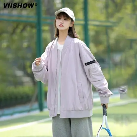 VIISHOW外套男士飞行员夹克潮牌复古防风休闲春秋工装棒球服男牌图片