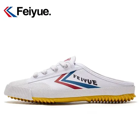 feiyue/飞跃官方秋季懒人半拖2023新款一脚蹬拖鞋休闲百搭板鞋935商品大图