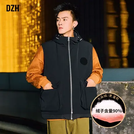 男士户外羽绒马甲男冬季2024新款外穿可拆卸羽绒服两件套马夹男式图片