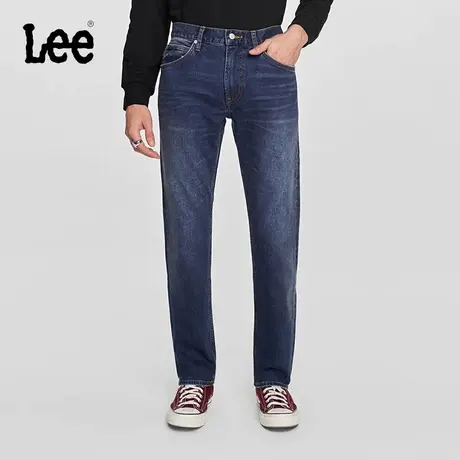 Lee商场同款23秋冬新品726标准深蓝羊毛保暖男牛仔裤LMB100726201图片