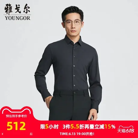 【商场同款】雅戈尔男士长袖衬衫春秋新款官方商务休闲长袖衬衫男商品大图