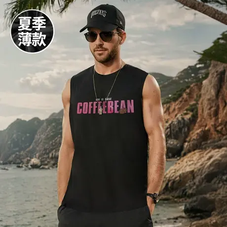 胖子背心坎肩男士篮球健身大码男装运动冰丝打底无袖t恤夏季薄款图片