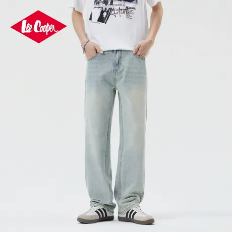 Lee Cooper/李库珀 复古牛仔裤男士夏季薄款凉感天丝宽松直筒长裤图片