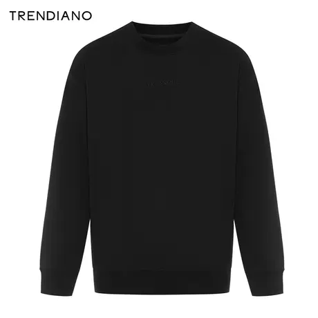 TRENDIANO数字艺术联名系列数字斗鱼元素圆领卫衣2023新款冬季图片