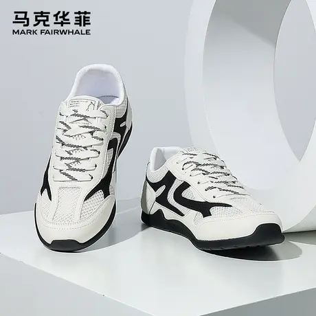 马克华菲男鞋2025年夏季新款柔软舒适平底时尚百搭防滑耐磨德训鞋商品大图
