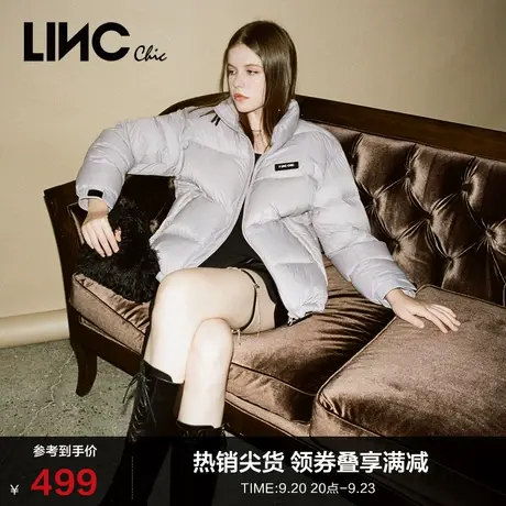 LINCCHIC金羽杰羽绒服男女同款鹅绒短款羽绒服女冬季N22801501图片