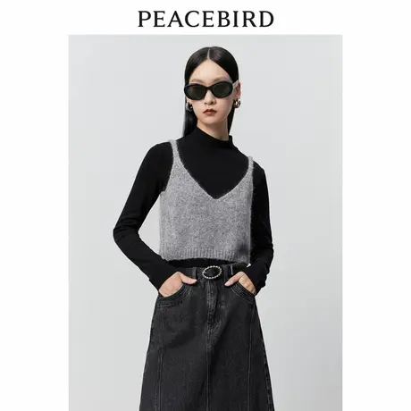 【商场同款】太平鸟女装年冬季新款两件套针织衫A3CPD4233商品大图