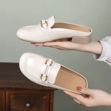 2023时尚平底外穿加肥加大码包头拖鞋女大码41一43新款夏款42凉拖图片