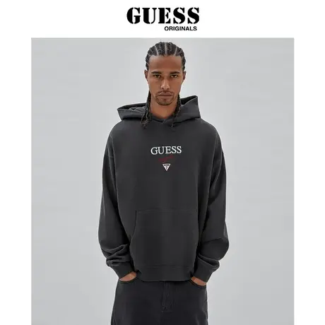 GUESSOriginals男士美式复古刺绣字母卫衣-M3BQ15KBJ31图片