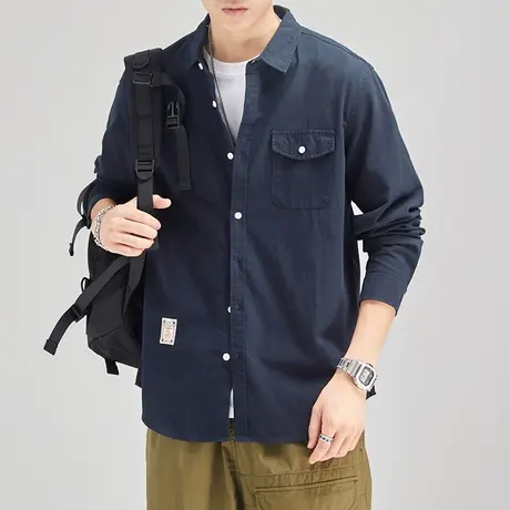 Modi Nick/摩帝尼克复古工装版型纯棉面料爆款衬衫舒适百搭衬衣男商品大图