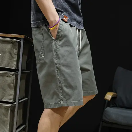 休闲短裤男士五分裤夏季薄款潮牌5分宽松直筒大码工装裤子男新款商品大图