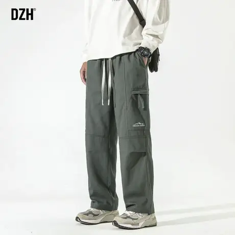 男士美式工装裤直筒裤男秋季休闲裤男款裤子宽松直筒长裤潮牌男裤商品大图