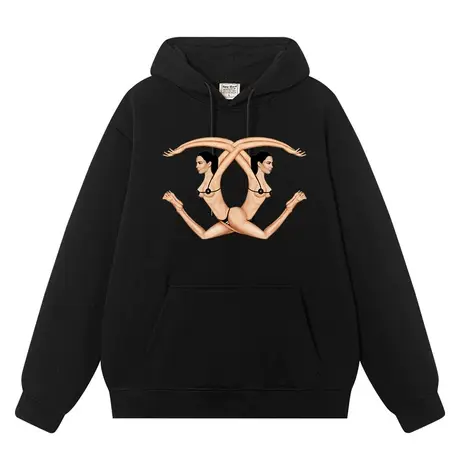 秀洛恶搞美国金卡戴珊周边衣服kim kardashian连帽卫衣男女情侣装商品大图