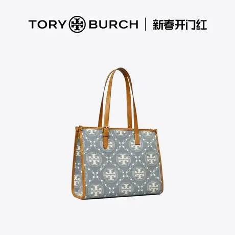 【12期免息】TORY BURCH 汤丽柏琦T MONOGAM小号丹宁托特包159642商品大图