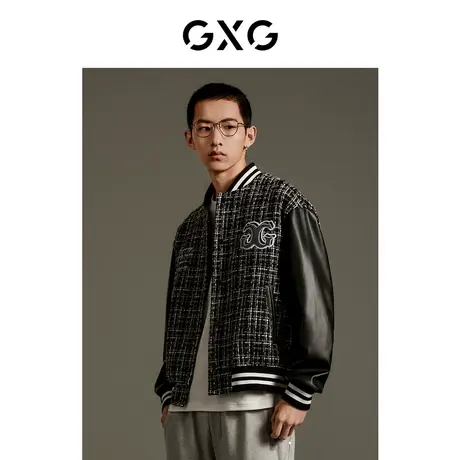 GXG男装[新尚]商场同款小香风棒球夹克外套 春季新品图片