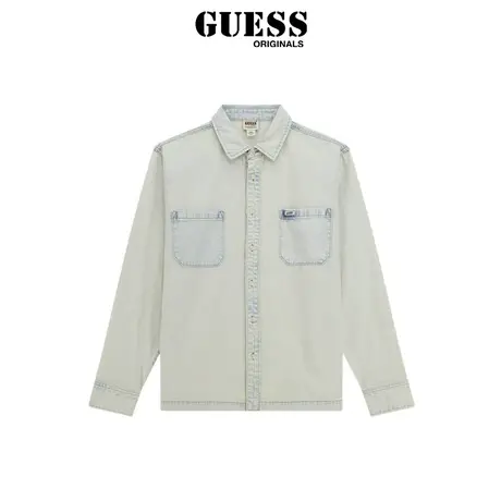 GUESSOriginals 男士美式做旧褪色牛仔外套-M4GG88D5960商品大图