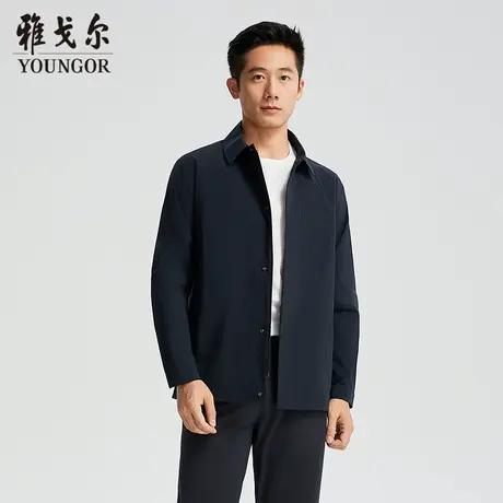 【商场同款】雅戈尔男士风衣春季新款官方商务休闲风衣外套男图片