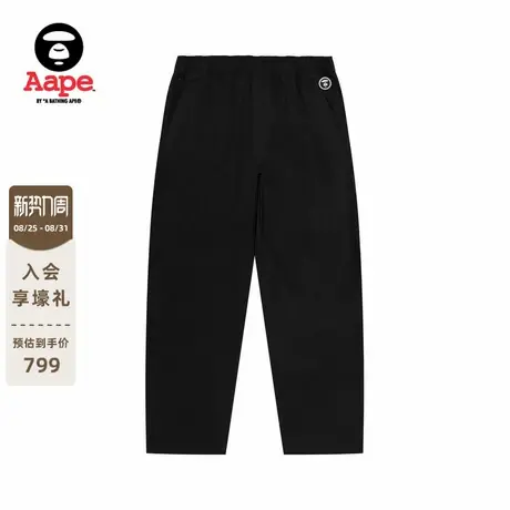 Aape旗舰店男装秋冬小标徽章纯色简约休闲长裤C628XXP商品大图