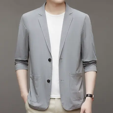 冰丝防晒西服男2023新款夏季休闲超薄西装轻薄款单件外套高端上衣商品大图
