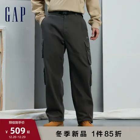 Gap男装春秋LOGO户外工装风多口袋休闲裤宽松美式时尚长裤836428图片