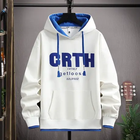 13青少年春秋款连帽卫衣12岁男孩14初高中学生15大童长袖加绒上衣商品大图