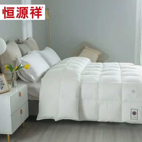 恒源祥家纺白鹅绒羽绒被51冬被保暖秋冬被子被芯儿童被子四季通用图片