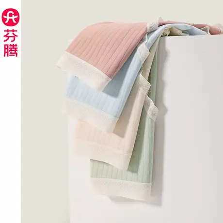 芬腾内裤女中腰抗菌纯棉裆三角裤少女甜美柔软透气舒适大码短裤头图片