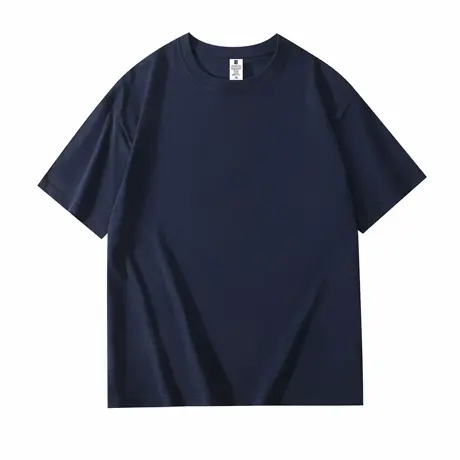 唐狮夏季新款纯棉亲肤短袖t恤男纯色百搭打底半袖圆领衣服商品大图