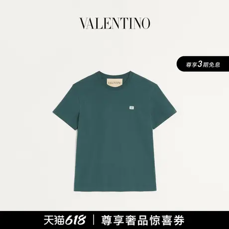[3期免息]华伦天奴VALENTINO男士 VLOGO 饰片棉质短袖T恤商品大图