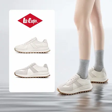 Lee Cooper厚底小白鞋女2025秋季新款运动休闲鞋软底老爹鞋阿甘鞋商品大图