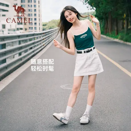 骆驼泡芙巨好看德训鞋女秋季新款百搭内增高休闲运动板鞋女阿甘鞋商品大图