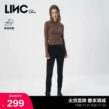 LINCCHIC金羽杰女高腰显瘦高弹修身小脚羽绒裤Y22807279图片