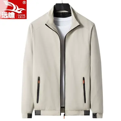 男士夹克外套春秋季2023新款潮流休闲上衣立领短款工装茄克衫男款图片