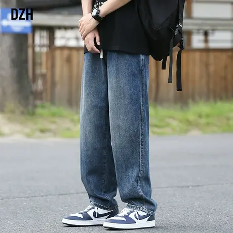 男士复古夏季牛仔裤男薄款潮牌痞帅炸街裤子休闲百搭男裤直筒长裤商品大图