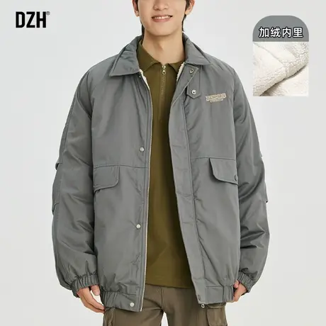男士日系棉袄男冬季加厚2023新款工装夹克棉服羊羔绒外套潮牌男装商品大图