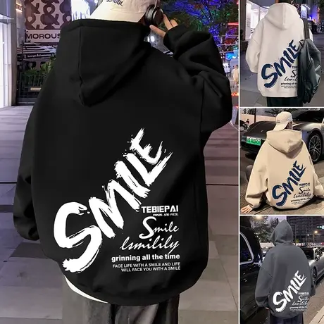 美式潮牌设计感连帽卫衣男秋冬季外套宽松帽衫休闲ins潮流上衣服商品大图