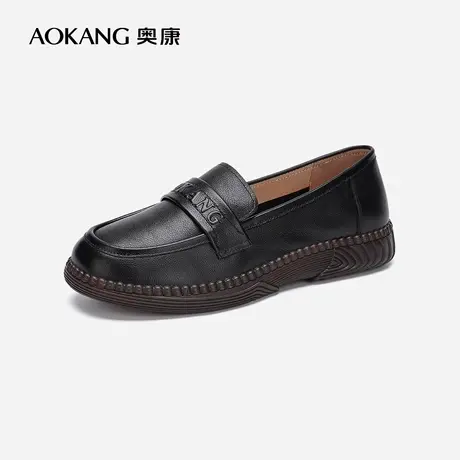 【门店发货】奥康女鞋 2024春季新款舒适休闲中老年妈妈鞋单鞋商品大图