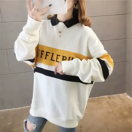 卫衣女chic早秋2021宽松韩版ins设计感小众上衣bf慵懒风薄款外套商品大图