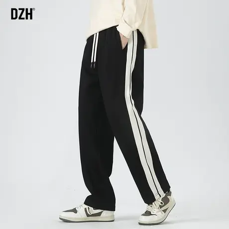 男士黑色直筒卫裤男春秋潮牌2032新款宽松运动裤子休闲百搭阔腿裤商品大图