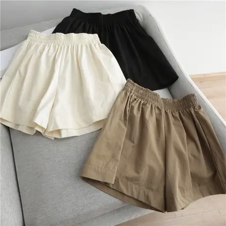 2023新款松紧腰休闲短裤女夏季百搭韩版运动跑步阔腿热裤子ins潮商品大图