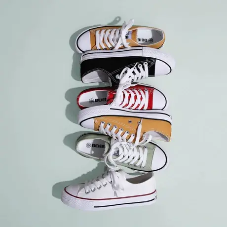 蓓尔白色低帮帆布鞋女韩版潮透气休闲平底女鞋单鞋板鞋包邮商品大图