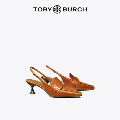 【季末折扣】TORY BURCH汤丽柏琦双T LOGO高跟凉鞋单鞋女鞋144435商品大图