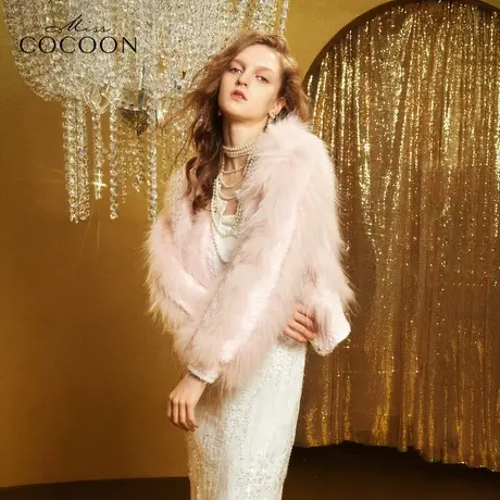 MISSCOCOON千金玛德琳毛针织开衫女23秋季新款貉子年会小香风毛衫图片