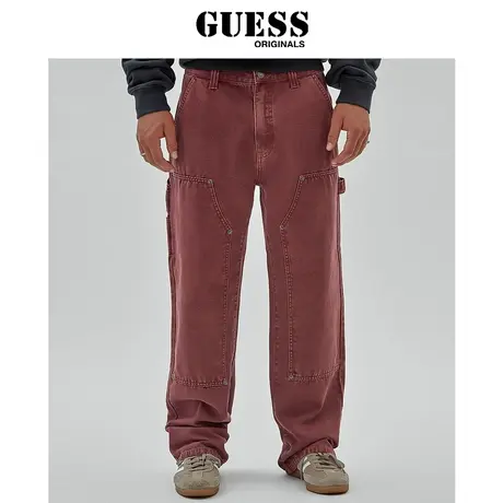 GUESS Originals 男士休闲阔腿直筒牛仔裤-M4RG43WG160商品大图