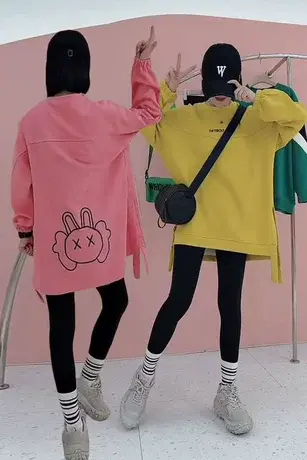 2023春秋新款休闲时尚卫衣女韩版宽松潮ins洋气刺绣上衣百搭外套图片