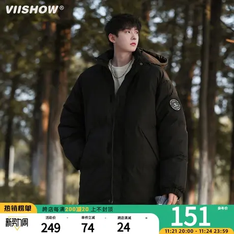 VIISHOW连帽棉服男冬季加厚保暖棉袄冲锋夹克潮牌宽松面包服外套商品大图