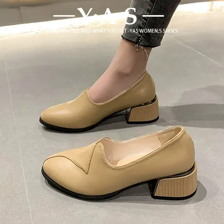 妈妈鞋单鞋女软皮软底不累脚春秋休闲舒适超软不磨脚秋季女士皮鞋商品大图